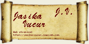 Jasika Vučur vizit kartica